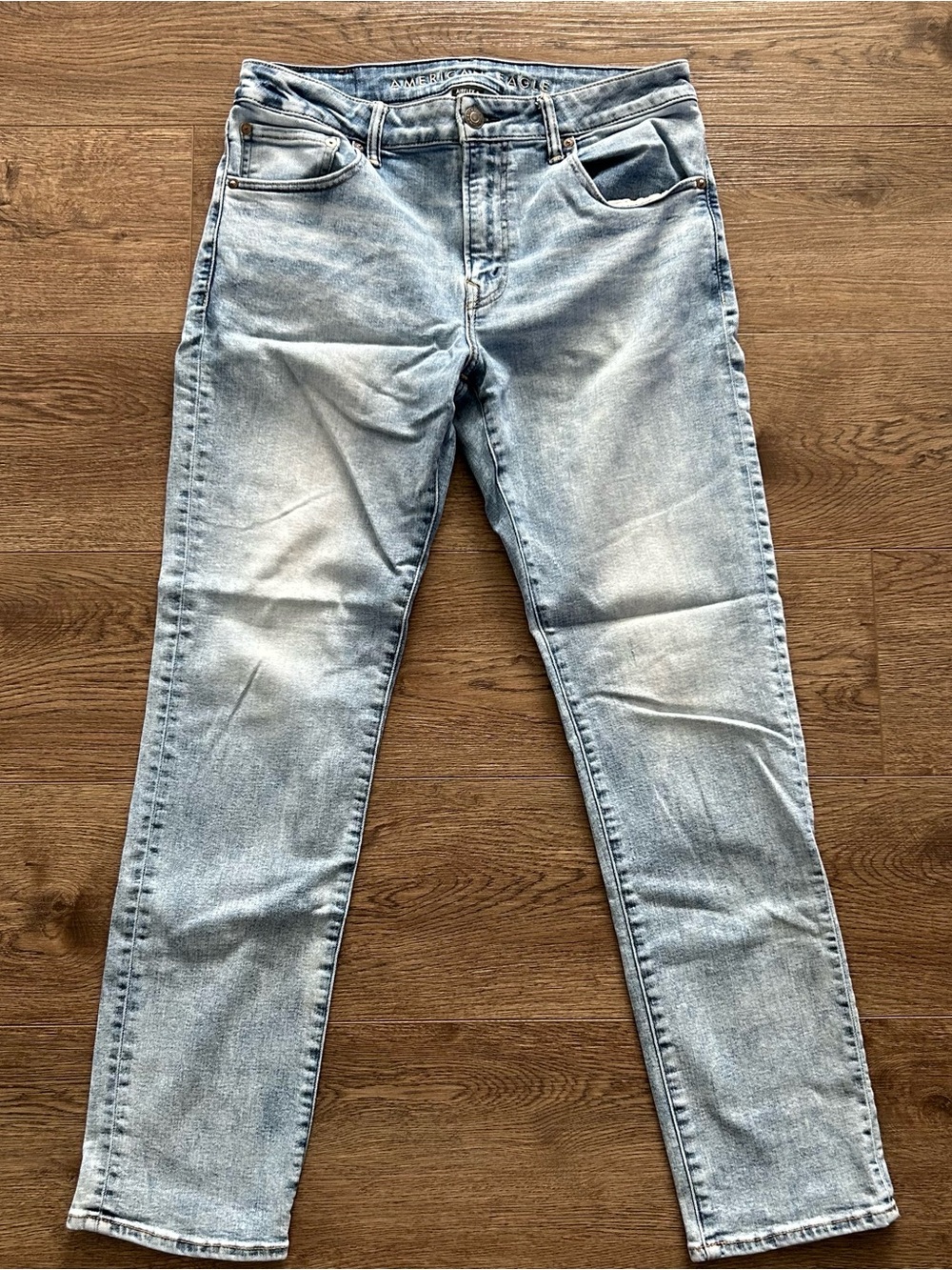 American Eagle Outfitters Jeans Mens 34x32 Blue Wash Slim Straight Airflex+